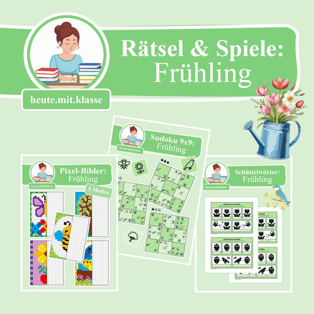 Rätsel & Spiele im Frühling