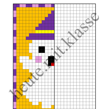 Pixel-Bilder: Halloween (Symmetrie / Pixel-Art)