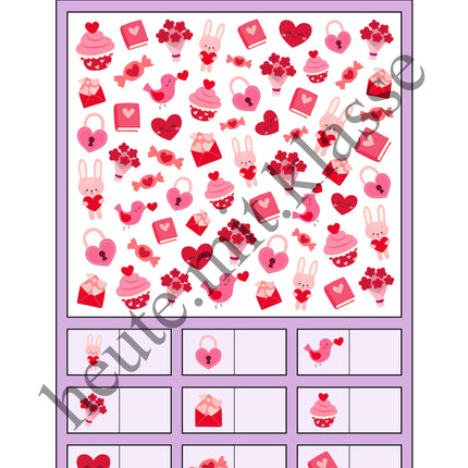 Suchen & Finden: Valentinstag (Wimmelbild für Vorschule & 1. Klasse) (Kopie)