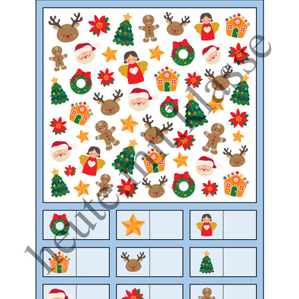 Suchen & Finden: Weihnachten (Wimmelbild für Vorschule & 1. Klasse)