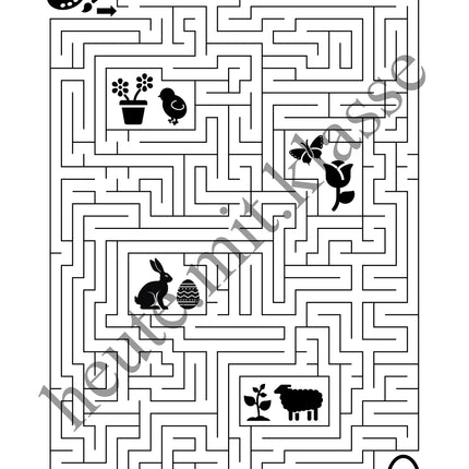 Labyrinth: Ostern - Logisches Denken fördern!