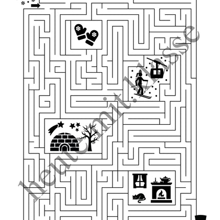 Labyrinth: Winter - Logisches Denken fördern!