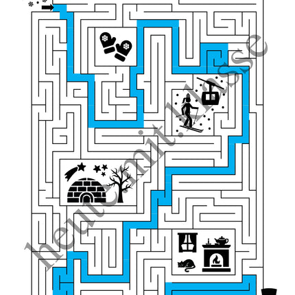 Labyrinth: Winter - Logisches Denken fördern!