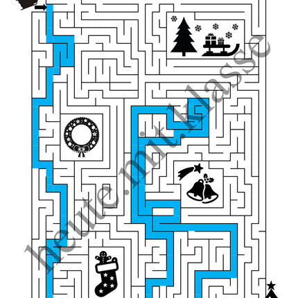 Labyrinth: Weihnachten & Advent - Logisches Denken fördern!