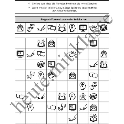 Sudoku 9x9: Deutsch - Logisches Denken fördern!