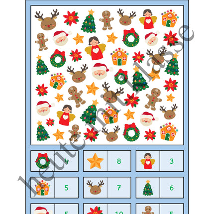 Suchen & Finden: Weihnachten (Wimmelbild für Vorschule & 1. Klasse)