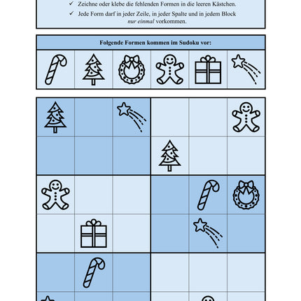Sudoku 6x6: Weihnachten & Advent - Logisches Denken fördern!