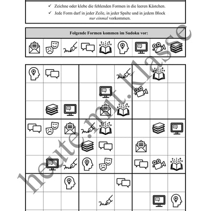 Sudoku 9x9: Deutsch - Logisches Denken fördern!