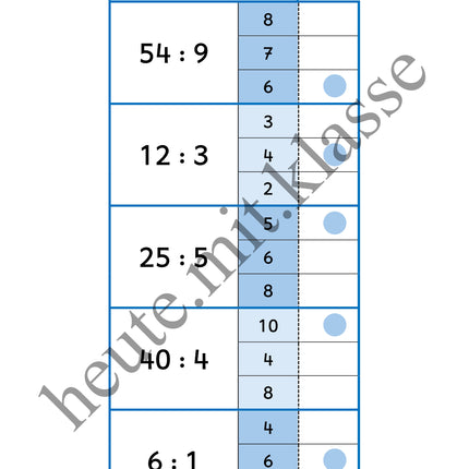 Klammerkarten: Das kleine 1x1 üben (Multiplikation & Division, Malrechnen & Geteiltrechnen)