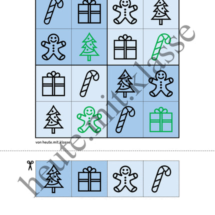 Sudoku 4x4: Weihnachten & Advent (Rätsel für Vorschule & Anfangsunterricht)