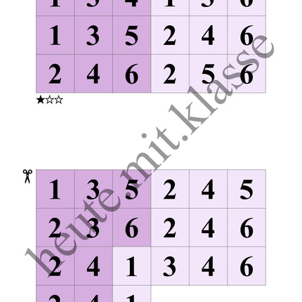 Sudoku 6x6: Klassisch mit Zahlen - Logisches Denken fördern!