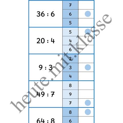 Klammerkarten: Das kleine 1x1 üben (Multiplikation & Division, Malrechnen & Geteiltrechnen)