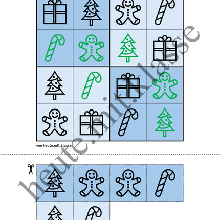 Sudoku 4x4: Weihnachten & Advent (Rätsel für Vorschule & Anfangsunterricht)