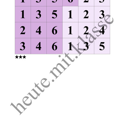 Sudoku 6x6: Klassisch mit Zahlen - Logisches Denken fördern!