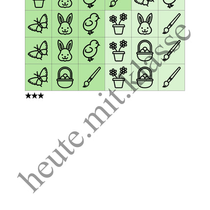 Sudoku 6x6: Ostern - Logisches Denken fördern!