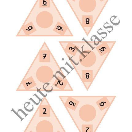 Übungskarten: Rechendreiecke (Zahlenraum bis 20 & Addition)