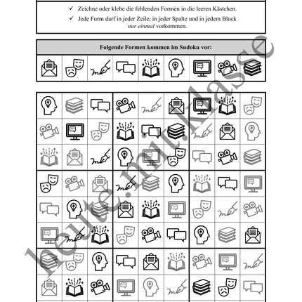 Sudoku 9x9: Deutsch - Logisches Denken fördern!