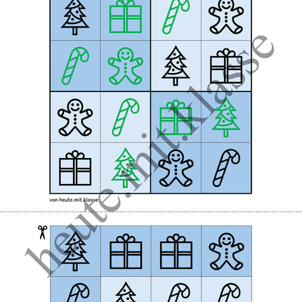 Sudoku 4x4: Weihnachten & Advent (Rätsel für Vorschule & Anfangsunterricht)