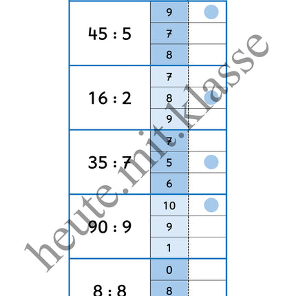 Klammerkarten: Das kleine 1x1 üben (Multiplikation & Division, Malrechnen & Geteiltrechnen)