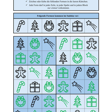 Sudoku 6x6: Weihnachten & Advent - Logisches Denken fördern!