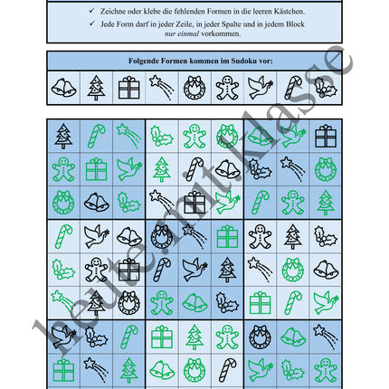 Sudoku 9x9: Weihnachten & Advent - Logisches Denken fördern!