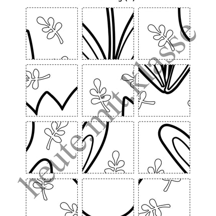 3x Puzzles & Ausmalbilder: Im Frühling (Schneideübung)