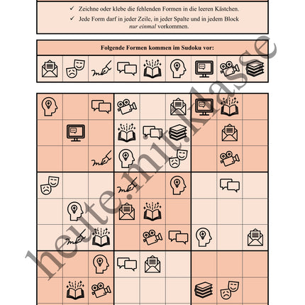 Sudoku 9x9: Deutsch - Logisches Denken fördern!