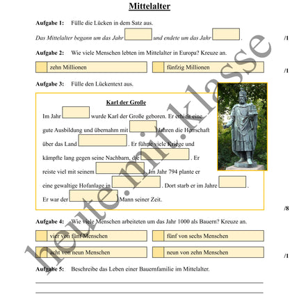 Übung zum Hörverstehen: Geolino-Podcast "Mittelalter"