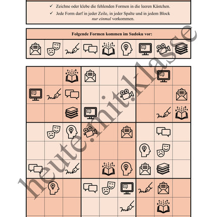 Sudoku 9x9: Deutsch - Logisches Denken fördern!
