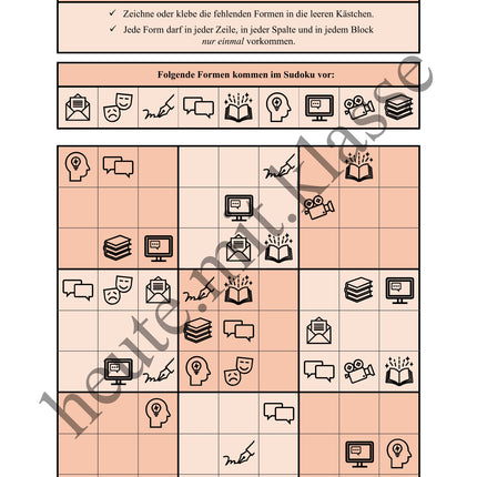 Sudoku 9x9: Deutsch - Logisches Denken fördern!
