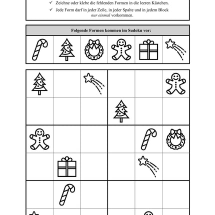 Sudoku 6x6: Weihnachten & Advent - Logisches Denken fördern!