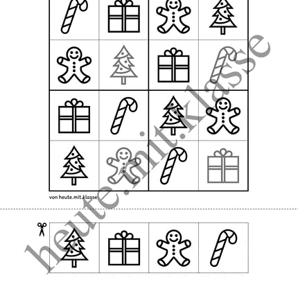 Sudoku 4x4: Weihnachten & Advent (Rätsel für Vorschule & Anfangsunterricht)