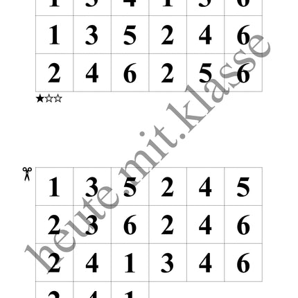 Sudoku 6x6: Klassisch mit Zahlen - Logisches Denken fördern!