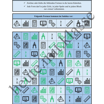 Sudoku 9x9: Mathe - Logisches Denken fördern!
