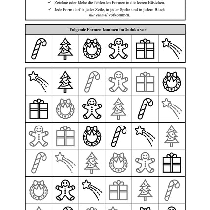 Sudoku 6x6: Weihnachten & Advent - Logisches Denken fördern!