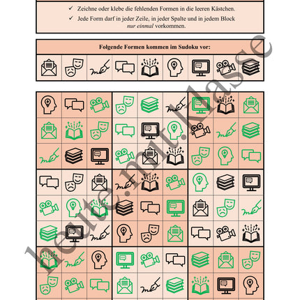 Sudoku 9x9: Deutsch - Logisches Denken fördern!