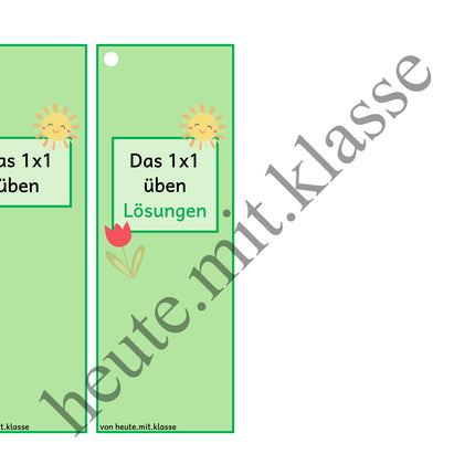 Rechenhäppchen / Tägliche Übung: Im Frühling - Kleines 1x1 (Multiplikation & Division)