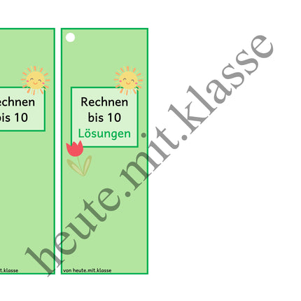 Rechenhäppchen / Tägliche Übung: Im Frühling - Addition & Subtraktion im Zahlenraum bis 10
