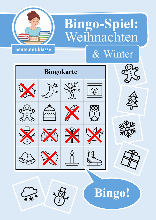 Bingo Spiel: Winter & Weihnachten