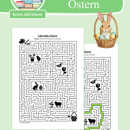 Labyrinth: Ostern - Logisches Denken fördern!