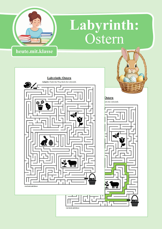 Labyrinth: Ostern - Logisches Denken fördern!