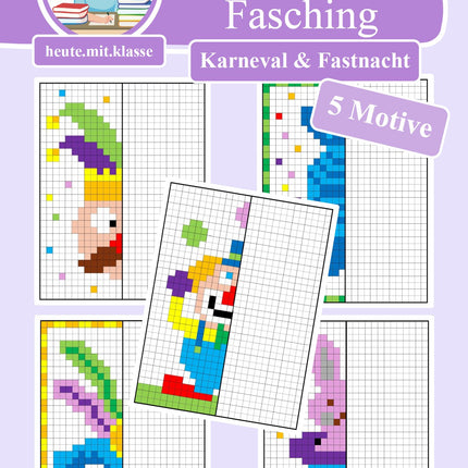 Pixel-Bilder: Fasching & Karneval & Fastnacht