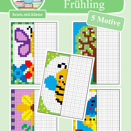 Pixel-Bilder: Frühling