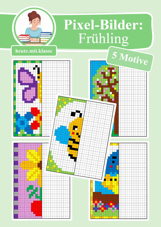 Pixel-Bilder: Frühling