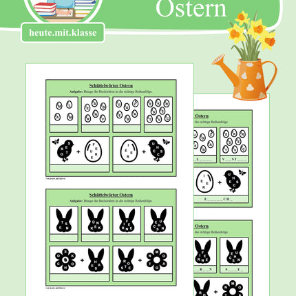 Schüttelwörter: Ostern (Worträtsel)