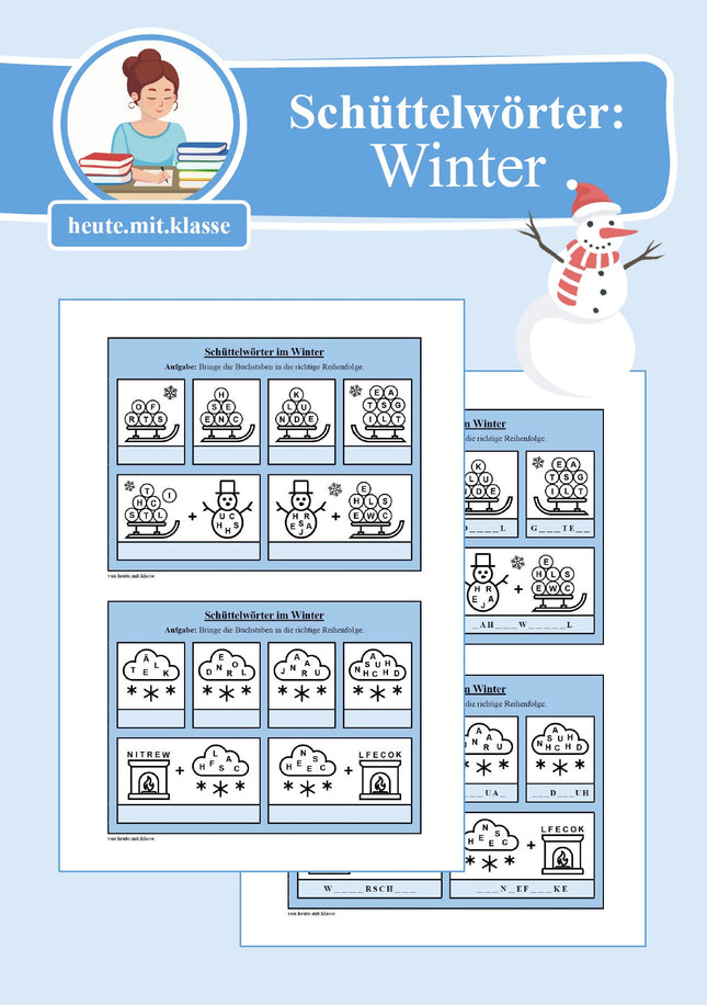 Schüttelwörter: Winter