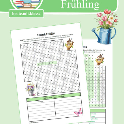 Suchsel: Frühling (Wortgitter)