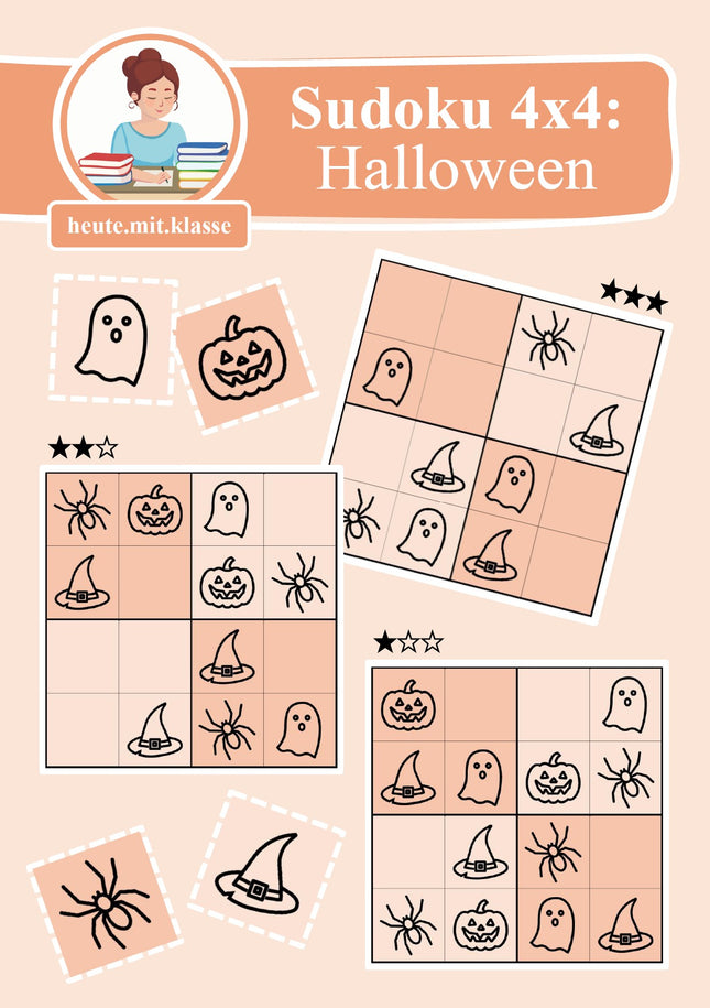 Sudoku 4x4: Halloween