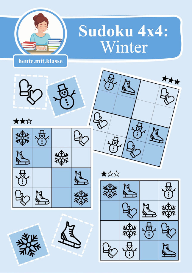 Sudoku 4x4: Winter