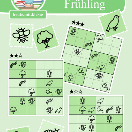 Sudoku 6x6: Frühling - Logisches Denken fördern!